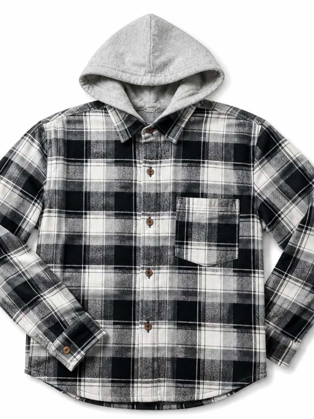 Boys Tony Hawk Hooded Button Up Shirt 8